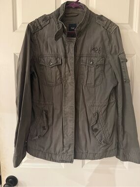 GAP Military-Style Jacket in Gray